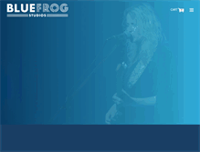 Tablet Screenshot of bluefrogstudios.ca